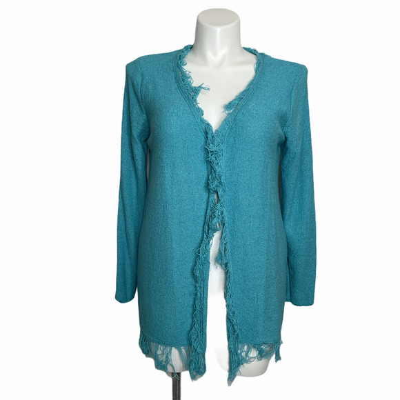 c.l.o.t.h.e.s. eyelash fringe cardigan - Picture 1 of 9